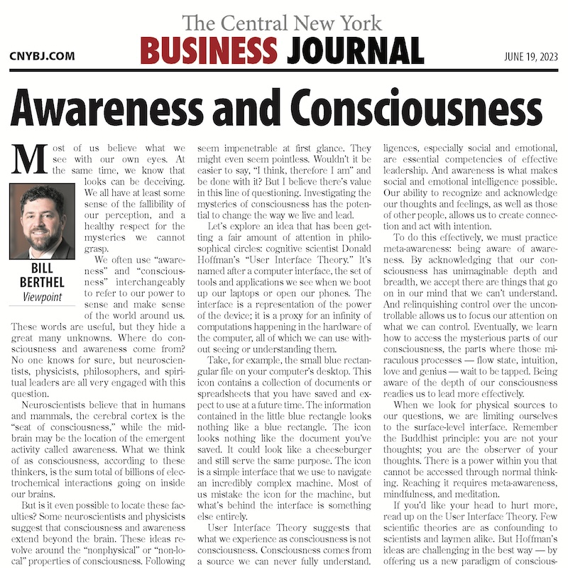 Image of Viewpoint Article; Awareness and Consciousness