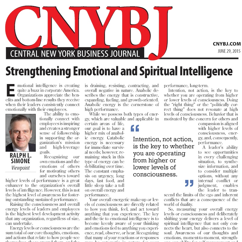 Image of Viewpoint Article; Strengthening Emotional and Spiritual Intelligence