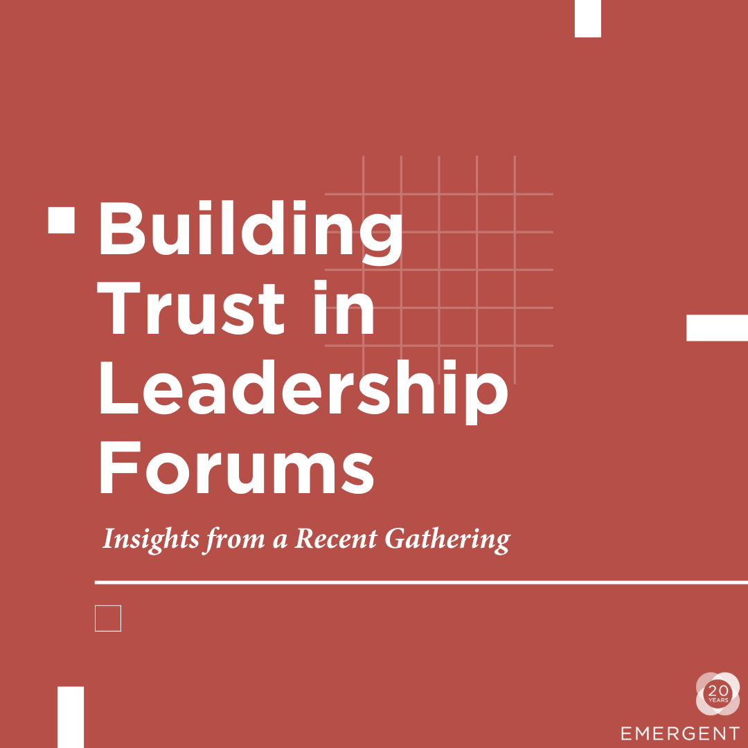 Building Trust in Leadership Forums Blog header image