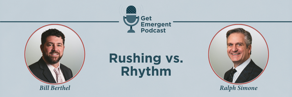 Rushing vs. Rhythm podcast cover image